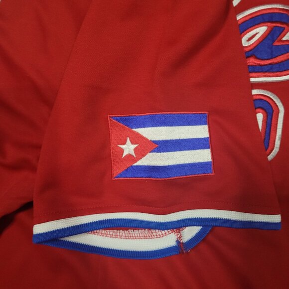Cuba National Team Jersey X-Large Red Baseball International - Picture 5 of 6